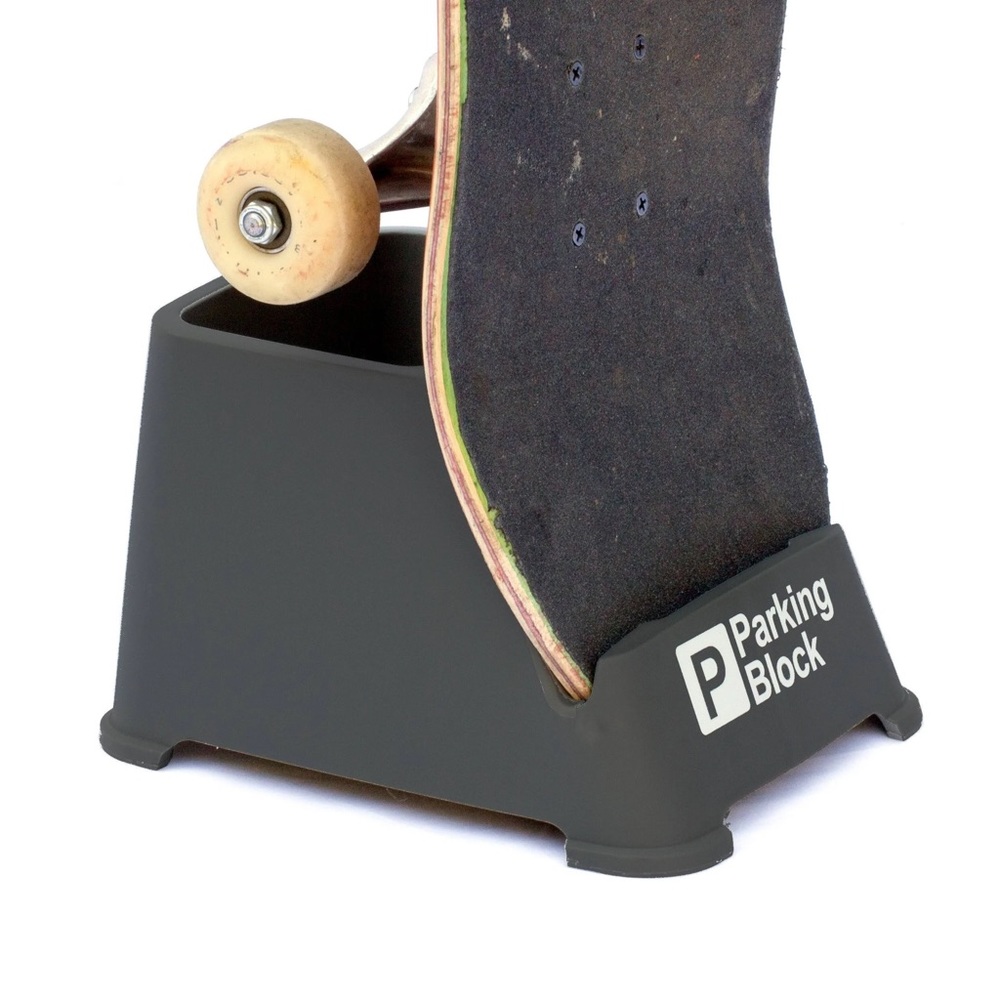 Parking Block Skateboard or Long Board Display Stand Shelf Holder Organizer